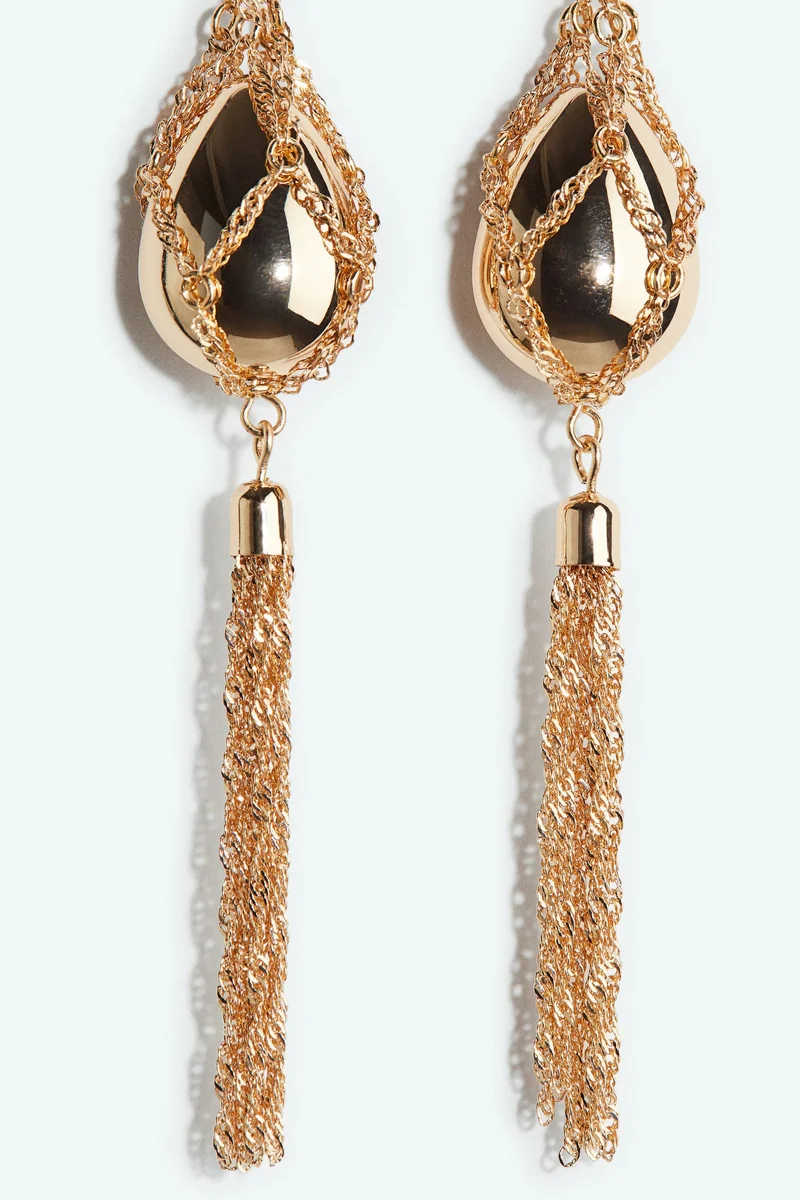 H&M Tassel pendant earrings