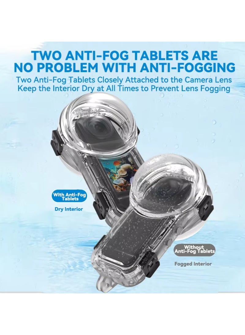 Invisible Dive Housing Case for Insta360 X5 Camera Accessories, Abrasion and Scratch Resistant, 360 degree Full Invisibility, Waterproof to a Depth of 60 Meters - Image 3