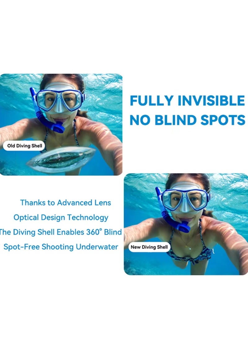 Invisible Dive Housing Case for Insta360 X5 Camera Accessories, Abrasion and Scratch Resistant, 360 degree Full Invisibility, Waterproof to a Depth of 60 Meters - Image 4