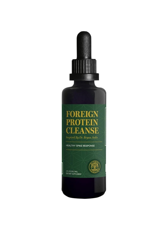 global healing center - Global Healing Foreign Protein Cleanse (Spike Protein Detox) - Spike Support Formula with Nattokinase Supplement Alternatives (Wormwood) - Helps Detox Spike Proteins for Immune Support - 2 Fl Oz - Image 1