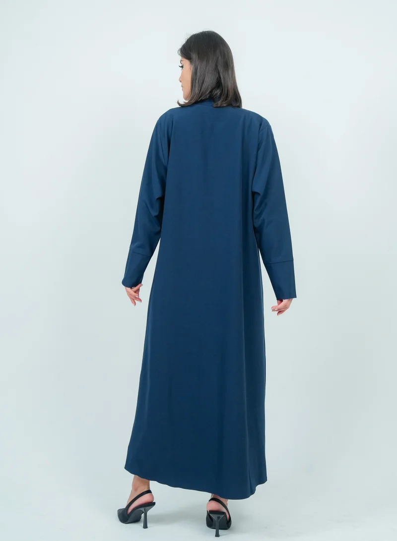 Rosette Abaya  Embellishment Abaya with Embroidery Flowers design for Women | Best Price UAE