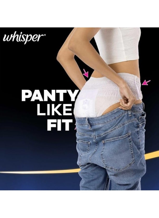 Whisper Whisper super absorbent Period Panty, 6 M-L Pants, 360 Degree Leakage Protection for Heavy Flow, Panty like Fit for Full back Coverage, Absorbs Heavy Gushes, Silky Soft, Comfortable Feel  - Image 3