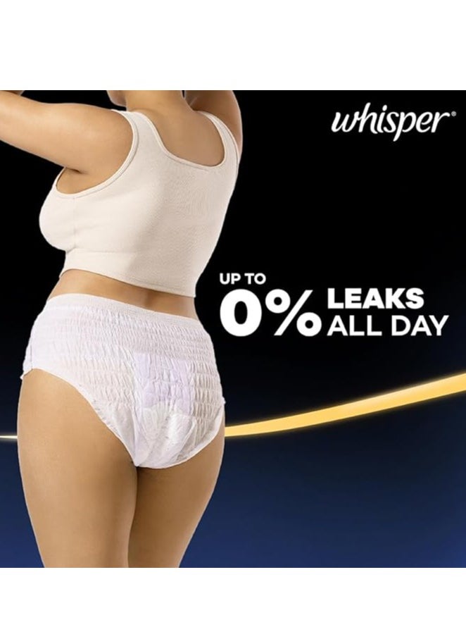 Whisper Whisper super absorbent Period Panty, 6 M-L Pants, 360 Degree Leakage Protection for Heavy Flow, Panty like Fit for Full back Coverage, Absorbs Heavy Gushes, Silky Soft, Comfortable Feel  - Image 4