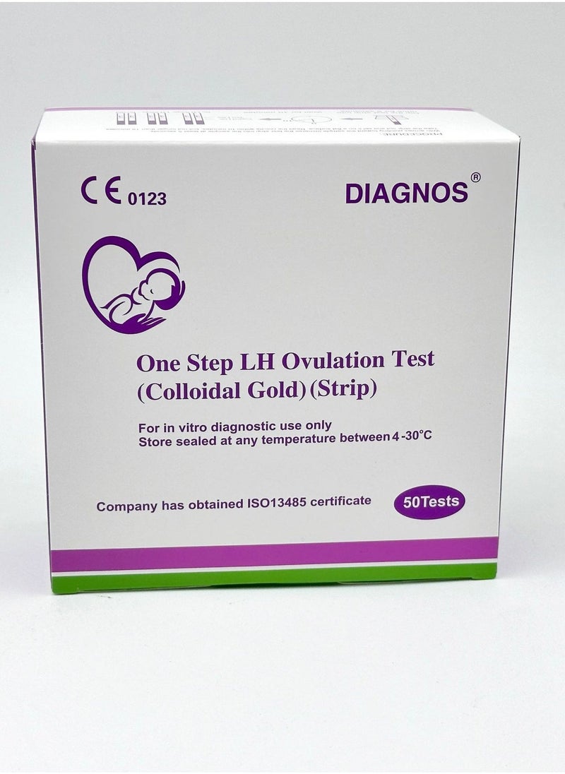 DIAGNOS 50-piece Ovulation Test Paper, Predicts Ovulation Status in the Next 24-48 Hours, Fertility Test Paper  - Image 2
