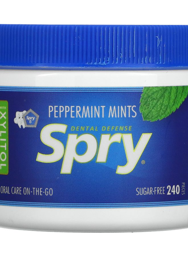 Xlear Spry Peppermint Mints Sugar Free 240 Pieces