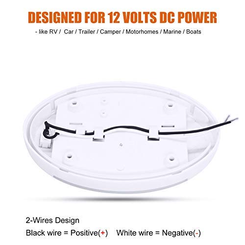 Facon 12V RV Interior Ceiling Light with Switch and Motion Sensor Function, LED RV Puck Light, 12Volts Interior Light for RV Motorhomes Camper Caravan Trailer Boat - Image 2