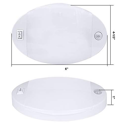 Facon 12V RV Interior Ceiling Light with Switch and Motion Sensor Function, LED RV Puck Light, 12Volts Interior Light for RV Motorhomes Camper Caravan Trailer Boat - Image 5