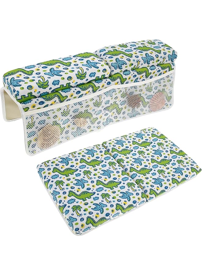 مجموعة وسادة دعم ركبة ومرفق حمام الطفل، وسادة دعم ركبة حوض استحمام الطفل، وسادة دعم كوع حوض الاستحمام المقاوم للماء - Image 1