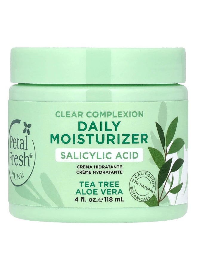 Petal fresh Petal Fresh, Pure, Clear Complexion Daily Moisturizer, Tea Tree, Aloe Vera, 4 fl oz (118 ml)  - Image 1