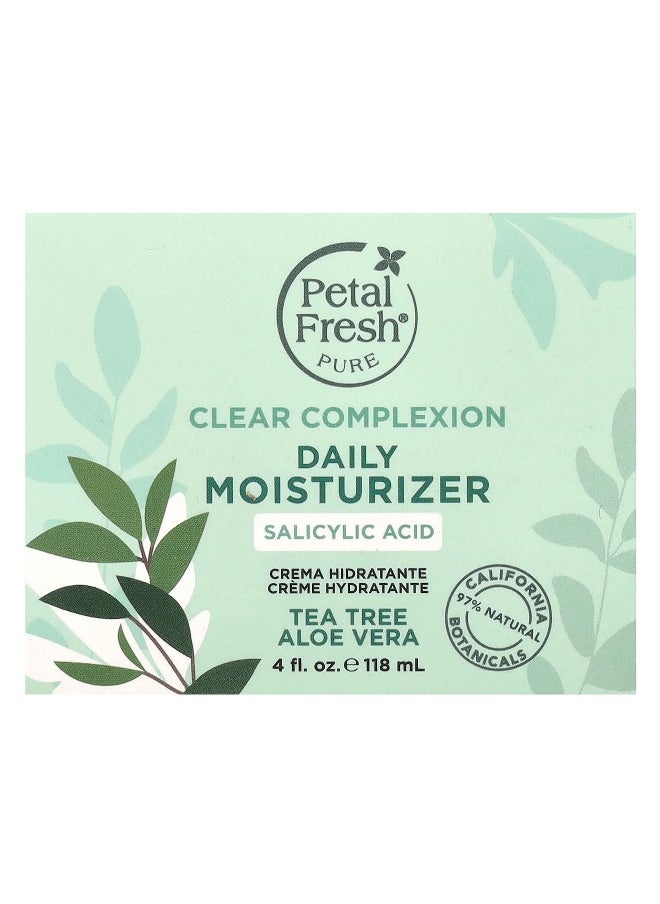 Petal fresh Petal Fresh, Pure, Clear Complexion Daily Moisturizer, Tea Tree, Aloe Vera, 4 fl oz (118 ml)  - Image 2