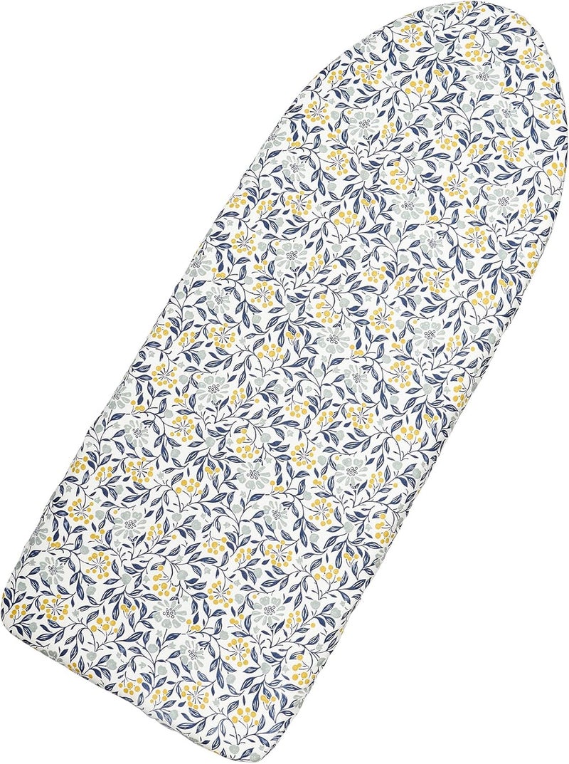 Seiritex Table Top Ironing Board Cover 12 x 32 inch, 3 Layers Small Iron Board Cover, Heat Reflective Thick Padding with Elasticized Edges (Flora) - Image 1