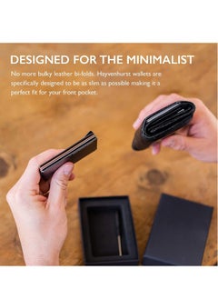 Generic Metal Wallets Carbon Fiber Wallet for Men Slim Minimalist Front Pocket RFID Blocking with Money Clip Obsidian Cash Credit Card Holder  - Image 3