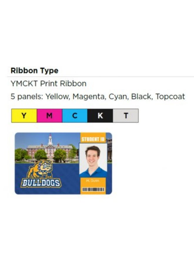 Entrust YMCKT Color Ribbon Sigma DS [525100-004-S100] (500 images) - Image 3