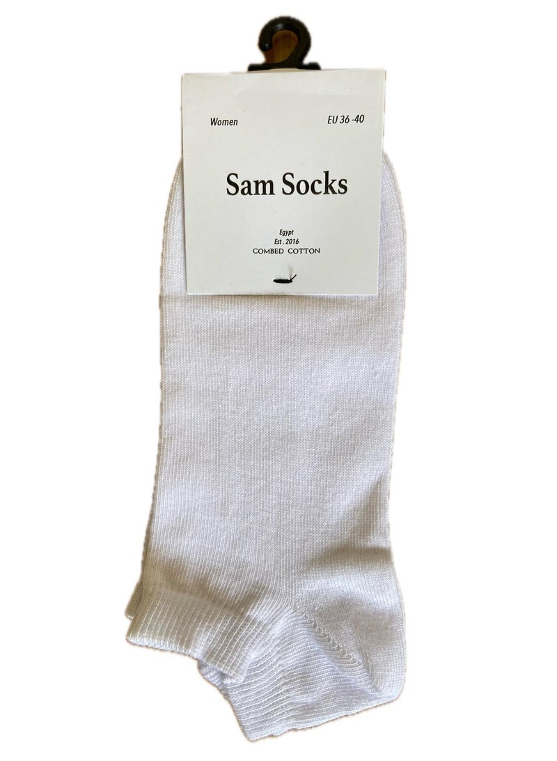 سام سوكس مجموعة من 3 شراب سوكيت  حريمى ابيض-رمادى-لبنى - Image 5