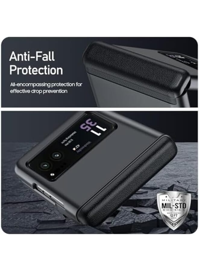 Excefore Case For Motorola Moto Razr 2023 Ultra Thin Matte Pc Shockproof Phone Cover Smartphone Case Full Body Cover And Magnetic Hinge Protectio Case For Moto Razr 2023 Moto Razr40 Black - Image 4