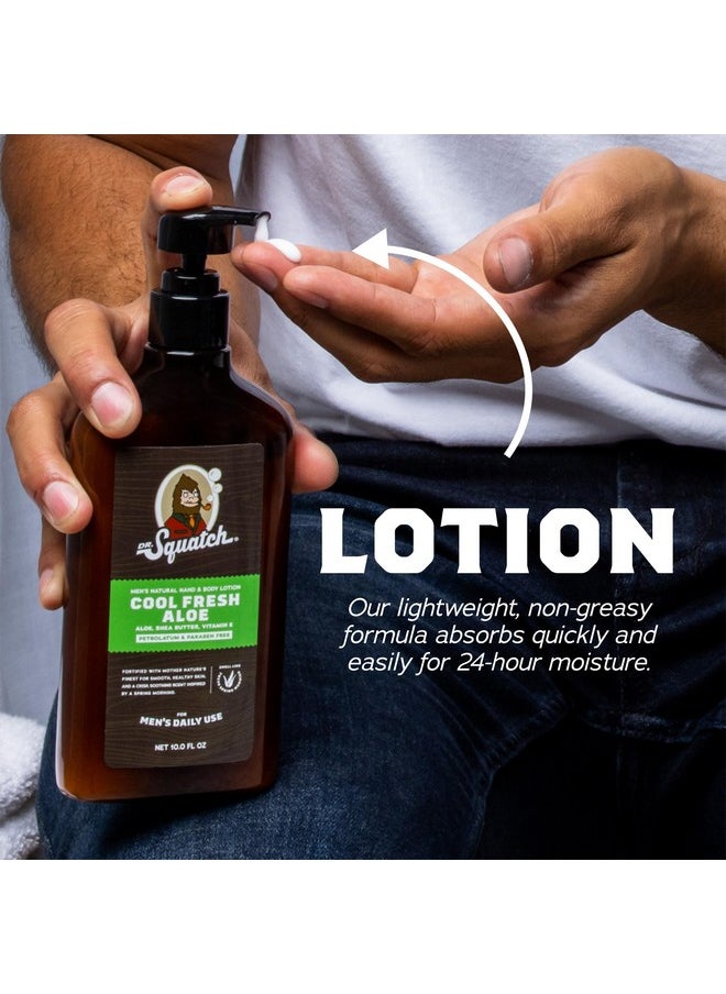 Dr. Squatch Men'S Natural Lotion Nongreasy Men'S Lotion24Hour Moisturization Hand And Body Lotionmade With Shea Butter Coconut Oil And Vitamin Ecool Fresh Aloe And Fresh Falls (2 Pk)  - Image 4