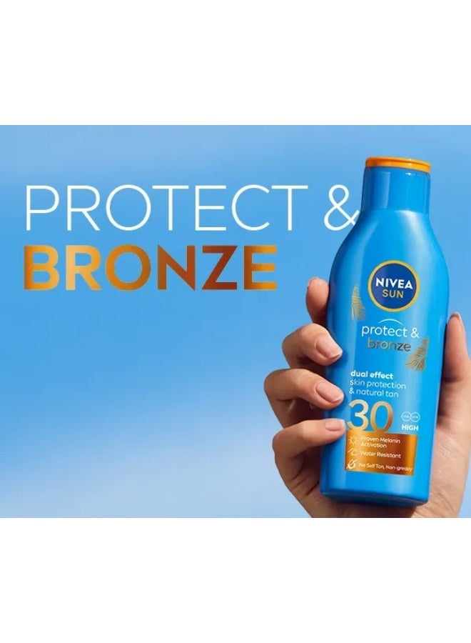 Nivea Sun Protect & Bronze Double Action Lait SPF30 200 ml - Image 2