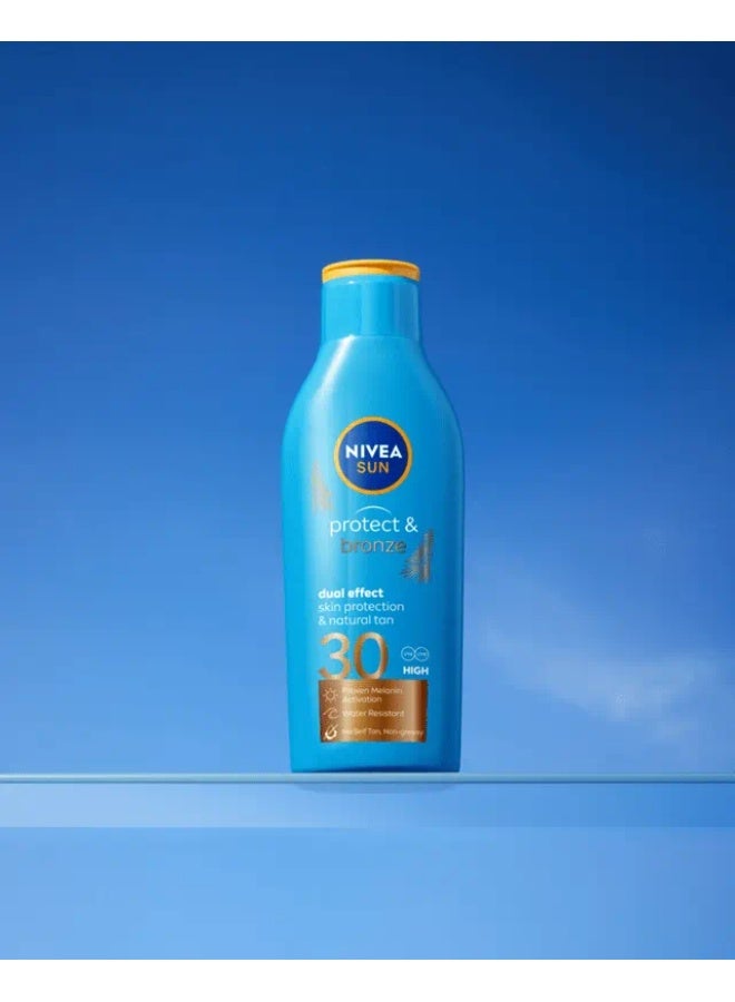 Nivea Sun Protect & Bronze Double Action Lait SPF30 200 ml - Image 4