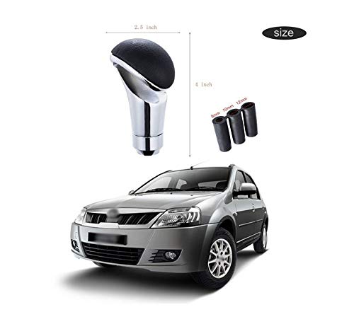 PRIKNIK Black Car Gear Shifter Lever Manual Modified Shifter Knob Handle Shift Lever Fit with 8mm 10mm 12mm Adapters Compatible with M-ahindra V-erito - Image 2