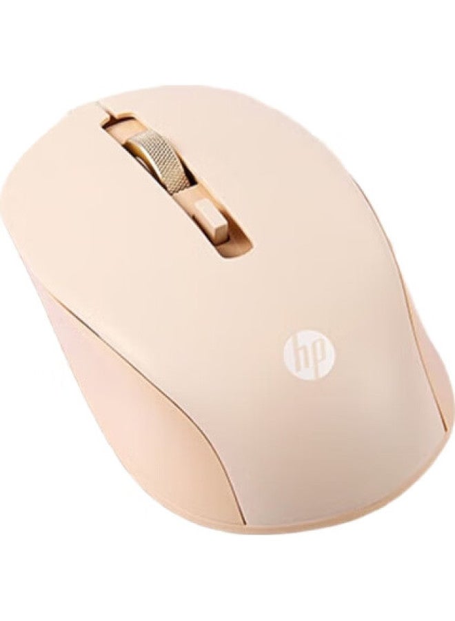 HP S1000C Wireless Mouse, Rechargeable Typec Office Mouse, Home/Business/Office/Laptop/Pc Usb Plug-And, Milk Tea Color - Image 2