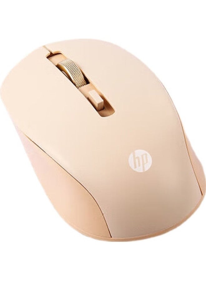 HP S1000C Wireless Mouse, Rechargeable Typec Office Mouse, Home/Business/Office/Laptop/Pc Usb Plug-And, Milk Tea Color - Image 3
