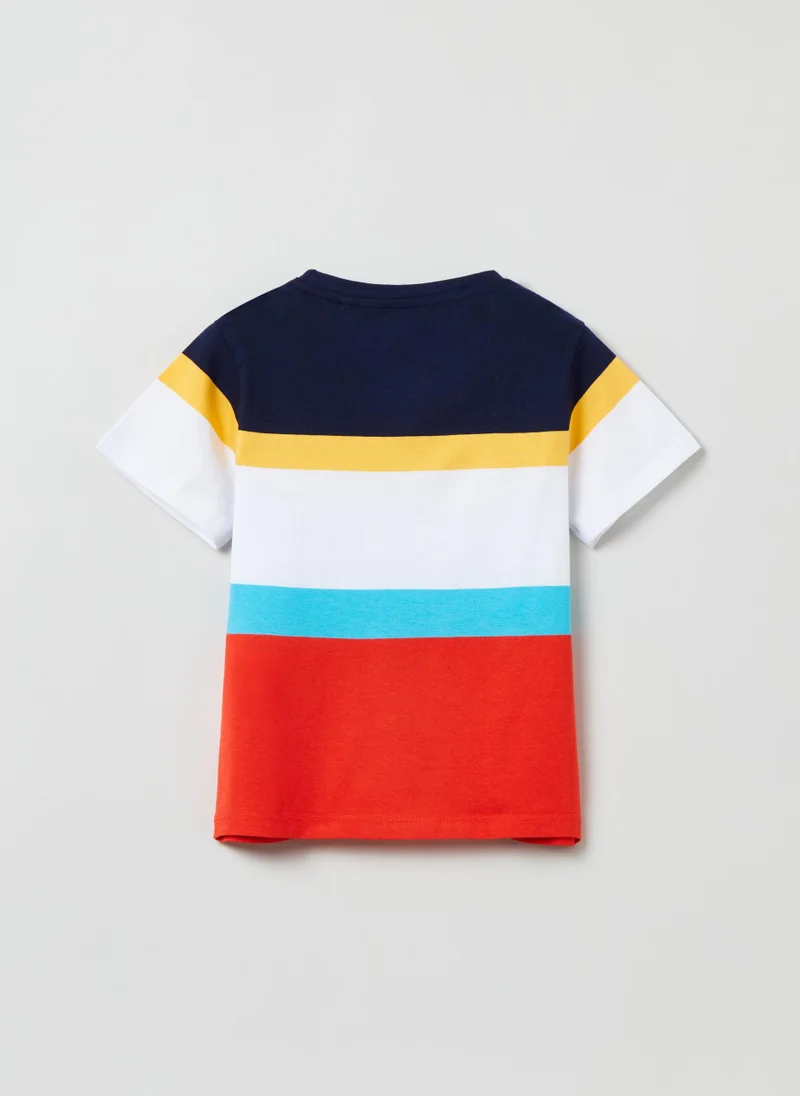 Ovs Colourblock cotton T-shirt
