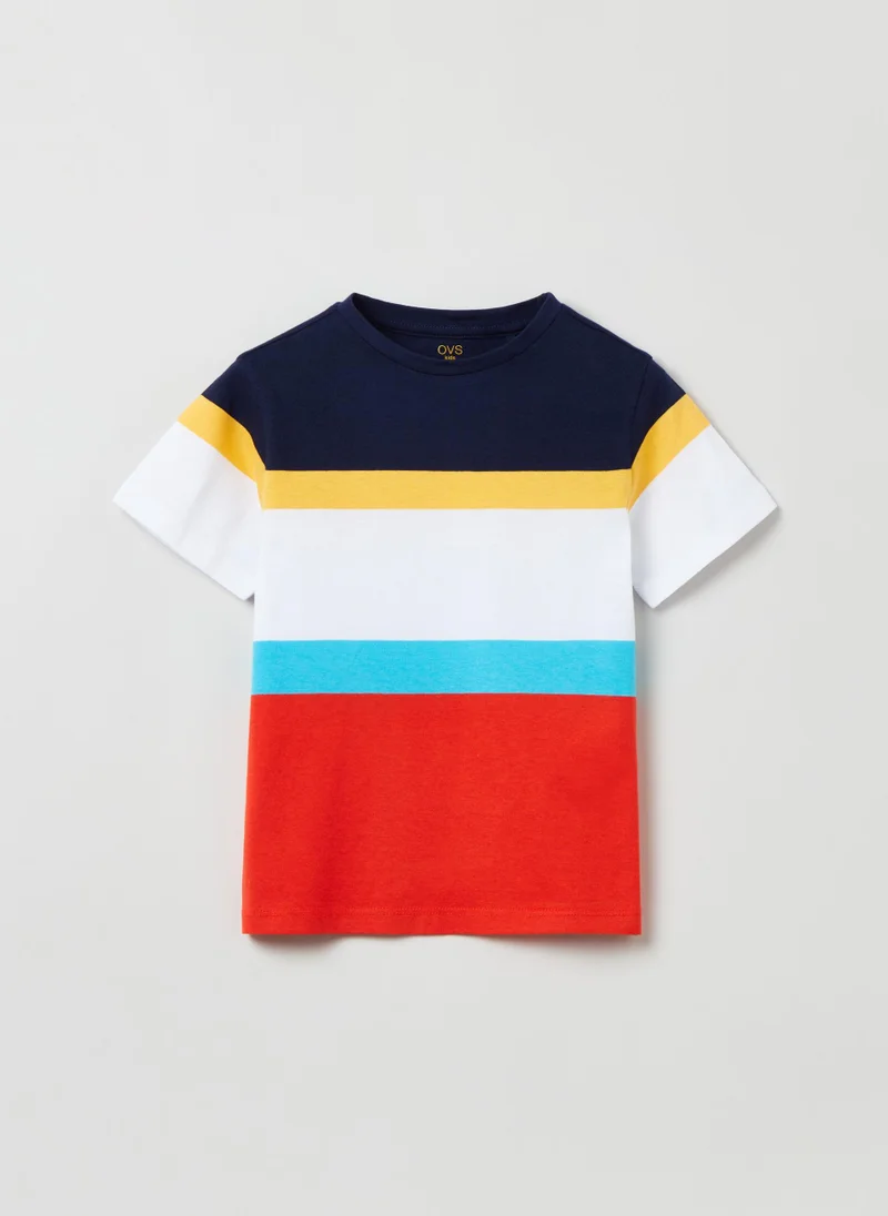 Ovs Colourblock cotton T-shirt