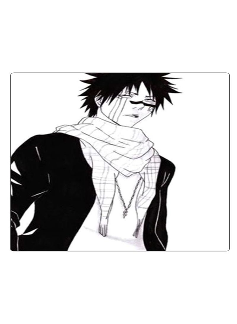 RKN Printed Anti-Slip Gaming Mouse Pad Black/White