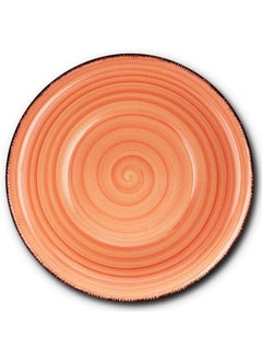 NAVA Nava Stoneware Terra Cotta Salad Bowl Lines 21Cm  - Image 5