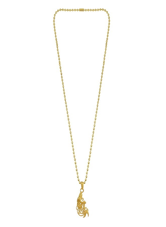Memoir Brass Goldplated Mermaid Fashion Pendant women Men (PCOM4432) - Image 2