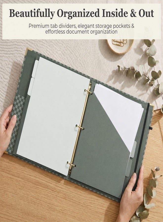 ZICOTO Aesthetic Clipboard Binder with Dividers - 3 Ring Organizer for Work - Image 4