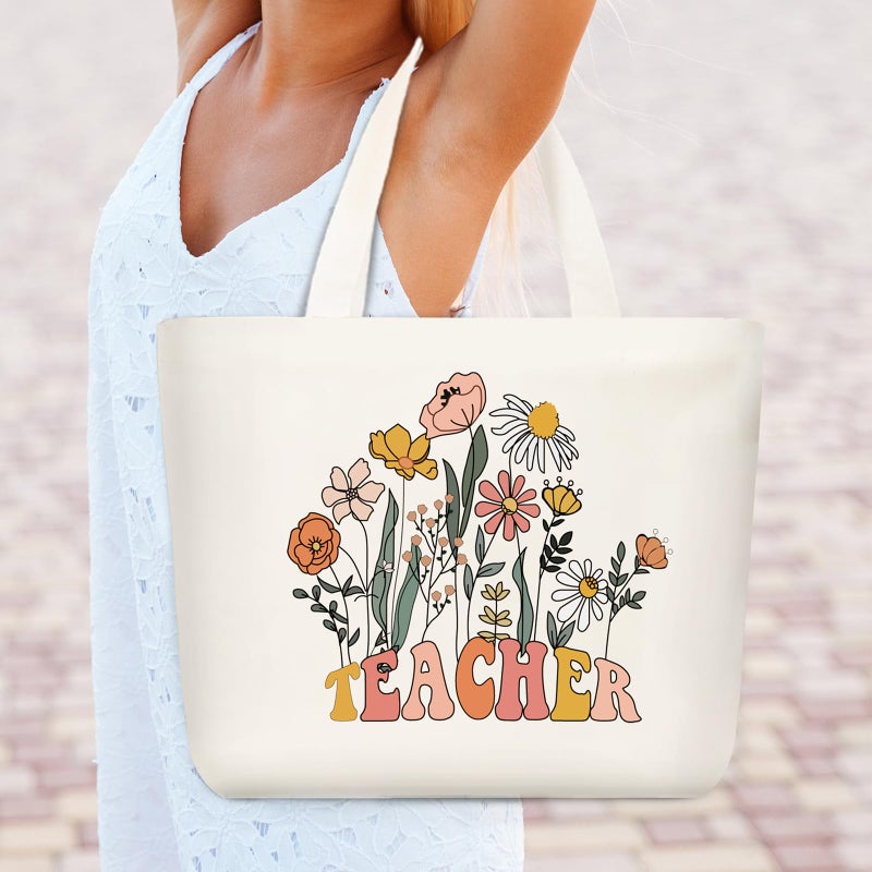 DHQH Teacher Appreciation Gift Set: 20oz Insulated Tumbler & Canvas Tote Bag Box for Women Educators -Birthday  Thank You  Holiday Presents - Image 5