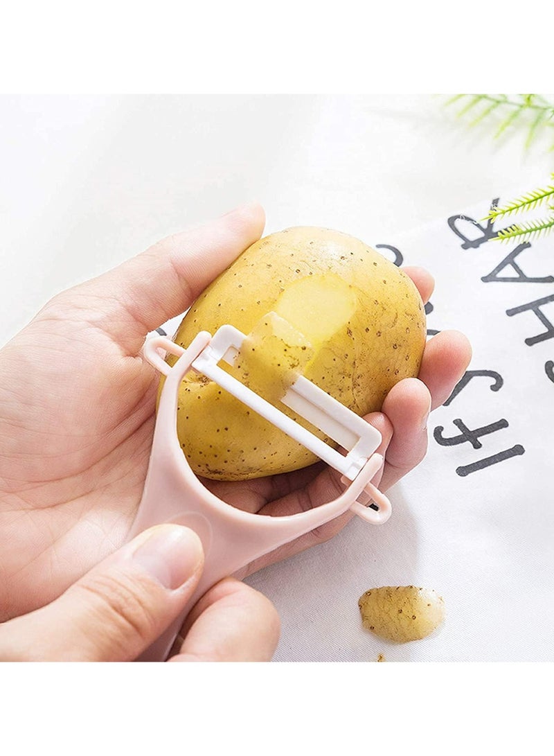 Oasisgalore 3-Pack Ceramic Vegetable Peelers - Potato, Cucumber, and Apple Peelers for Kitchen Use  - Image 5