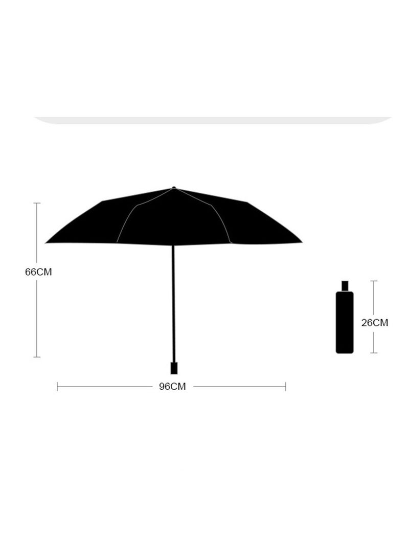 UV Vinyl Sunblock Umbrella Folding Rain And Sun Automatic Umbrella  - Image 4
