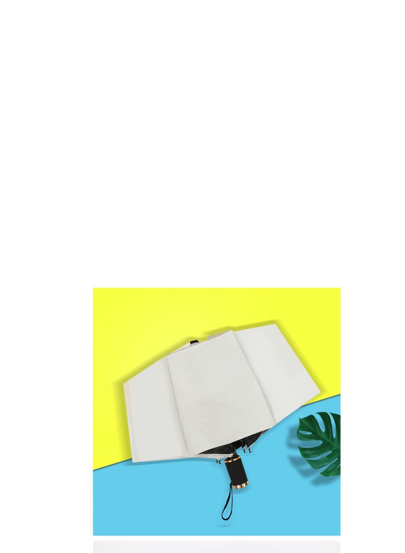 UV Vinyl Sunblock Umbrella Folding Rain And Sun Automatic Umbrella  - Image 1