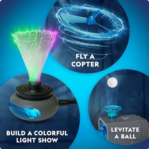 Blue Marble مجموعة صانع الدوائر من ناشيونال جيوغرافيك - مجموعة إلكترونيات للأطفال مع 60 مشروع دائرة كهربائية، لعبة STEM للدائرة الكهربائية، مشاريع إلكترونية، مجموعة دائرة كهربائية للأطفال - Image 3
