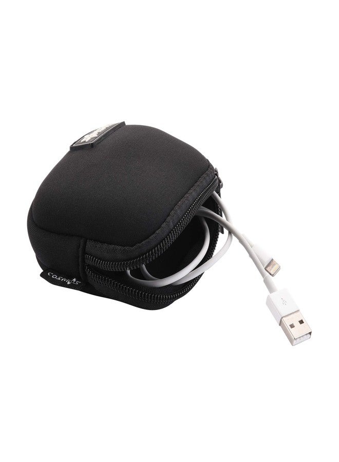 CM Pack of 2 Mini Pouch Case Bag Small Travel Storage Carrying Bag Compatible with MagSafe Power Adapter, Laptop Accessories Cables, Cords, USB Drives, Earphones - Image 4