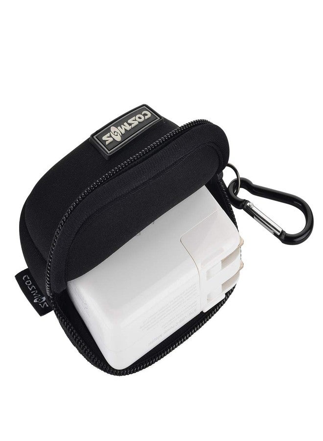 CM Pack of 2 Mini Pouch Case Bag Small Travel Storage Carrying Bag Compatible with MagSafe Power Adapter, Laptop Accessories Cables, Cords, USB Drives, Earphones - Image 3