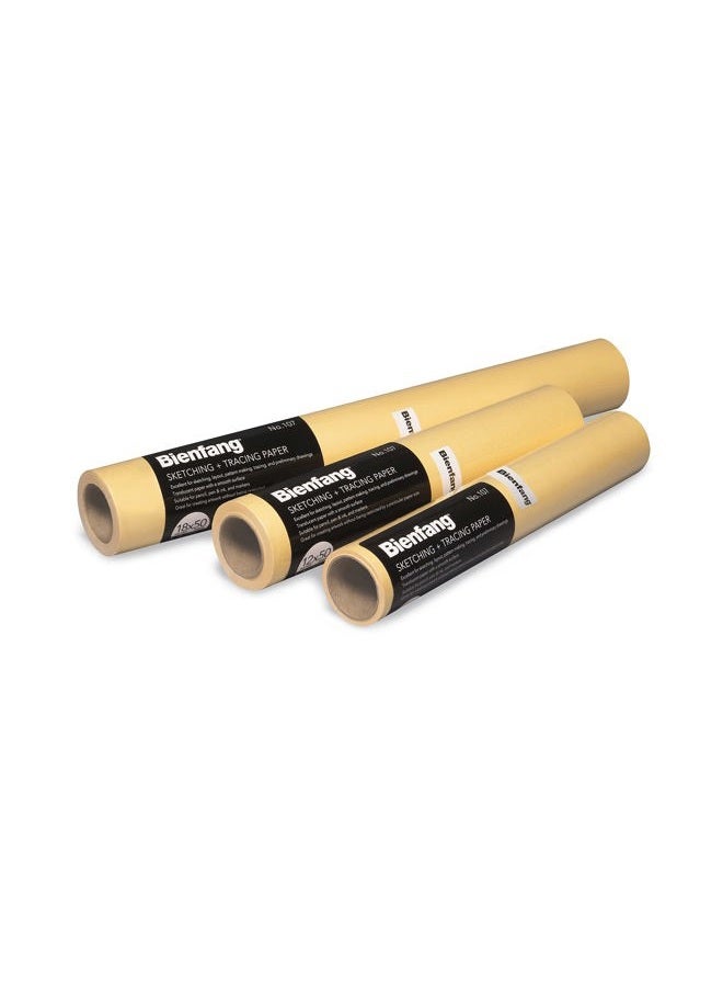 Bienfang Sketching & Tracing Paper Roll, Canary Yellow, 18 Inches x 50 Yards, Large - for Drawing, Trace, Sketch, Craft, Sewing Pattern - Image 4