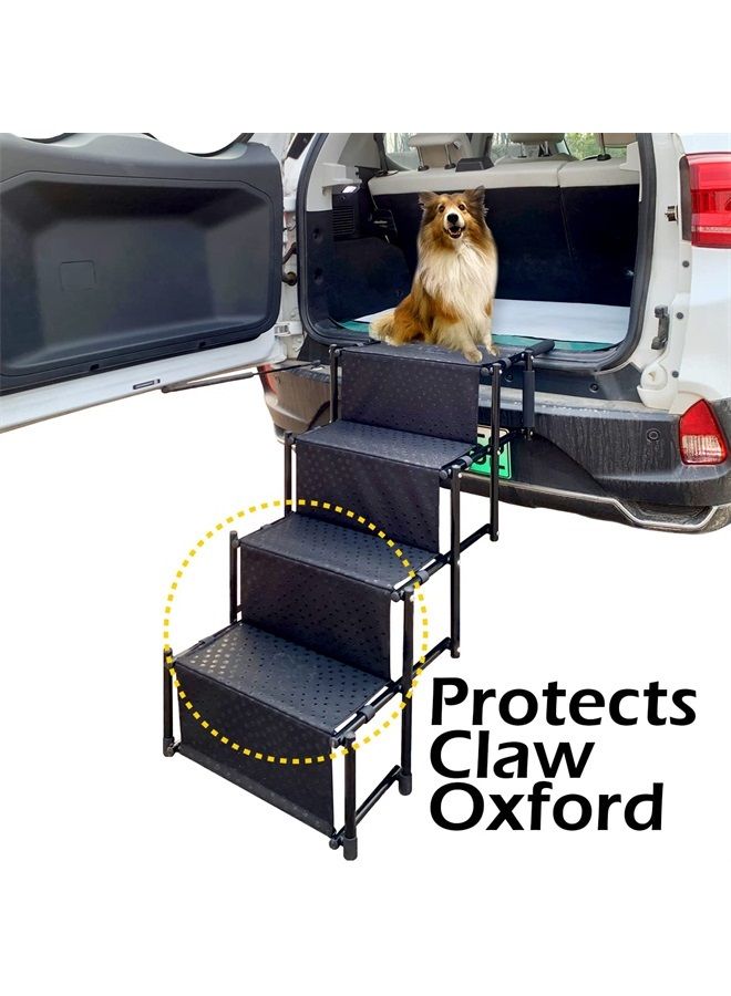 Maxworks PawStep 50722 Portable & Foldable 4-Step Pet Stairs Non-Slip Steps for SUV Trucks Vans Cars - Image 2