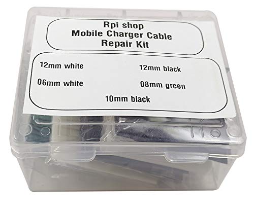 Rpi shop - 50 Pcs Colours Assorted Polyolefin Heat Shrink Tube, For Mobile Charger Cable Repairs, Cover For iPhone Lightning Charger Cable USB Cord, Cover for Type C, iPhone, Apple Lightning, HDMI - Image 3