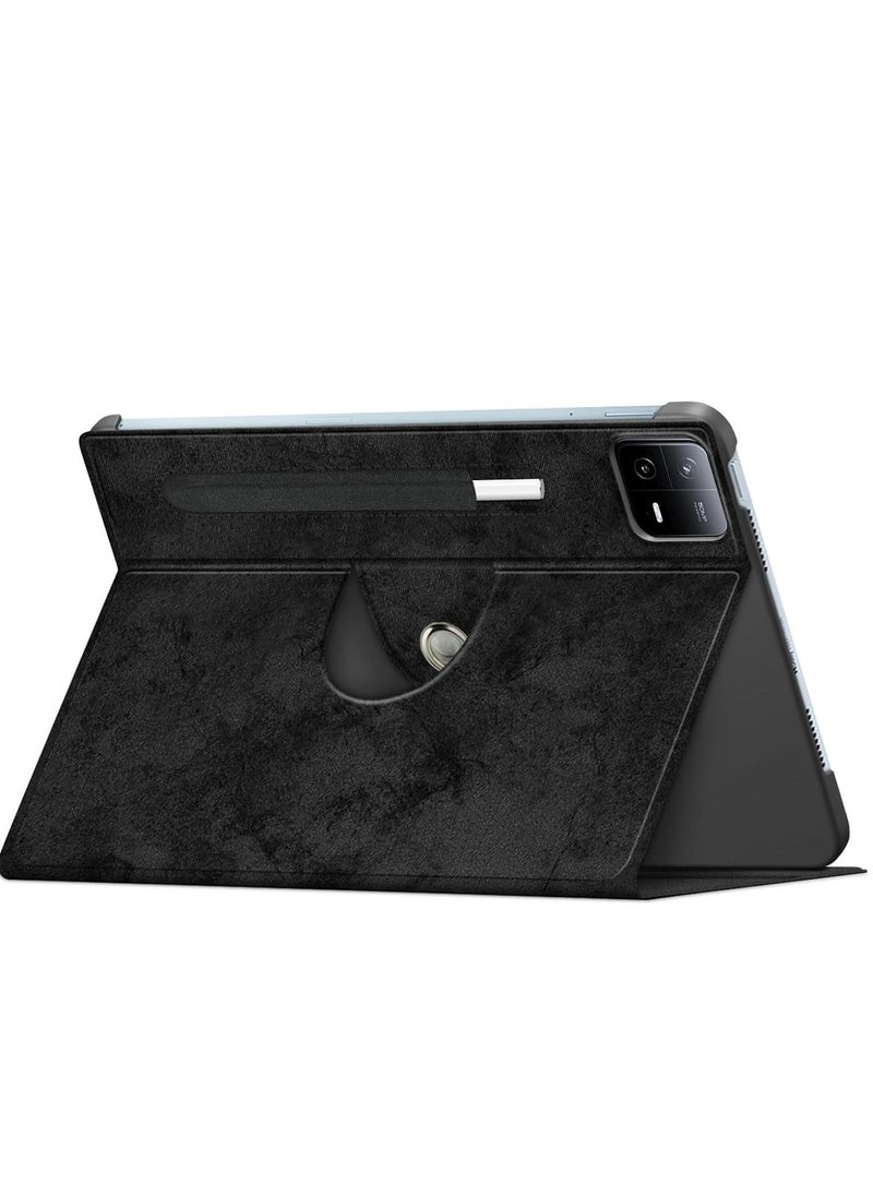 Xiaomi Mi Pad 6/6pro 11 inch case for, Multi-Viewing Angles, Multifunctional PU Leather Smart Cover with Auto Sleep Wake Feature, Slim Flip Shell Case for Xiaomi Pad 6/6pro, Black - Image 4