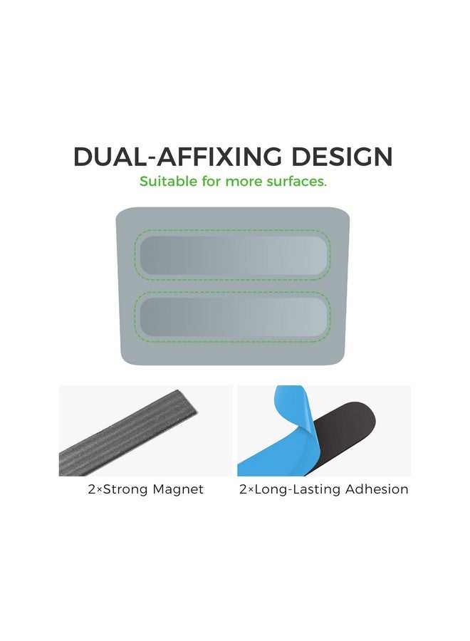 loukin Magnetic Marker Holder, Dry Erase Marker Holder, Remote Control Holder, Magnetic Storage Organizer for Whiteboard or Refrigerators (Gray) - Image 5