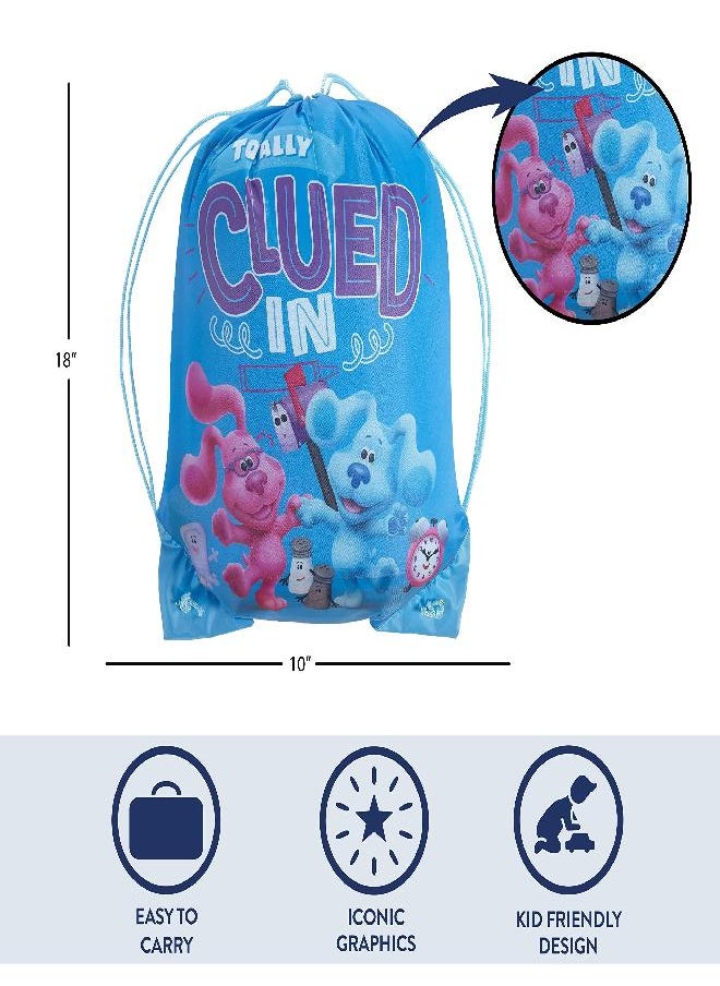 Idea Nuova - Idea Nuova Nickelodeon Blue's Clues Sling Bag and Cozy Lightweight Zip Around Sleeping Bag, 46” L x 26” W, Ages 3+ - Image 1