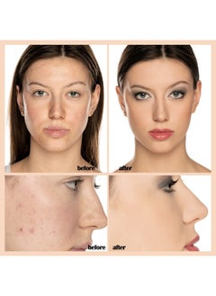 Phoera PHOERA Foundation Makeup Naturally Liquid Foundation Full Coverage Mattle Oil-Control Concealer 8 Colors Optional,Great Choice For Gift #102 Nude)  - Image 2