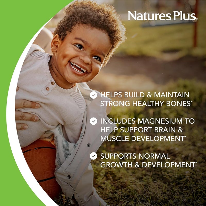 NaturesPlus Animal Parade Calcium Vanilla Sundae Flavor  90 AnimalShaped Chewable Tablets  Promotes Healthy Bones  Vegan Gluten Free  90 Total Servings - Image 4