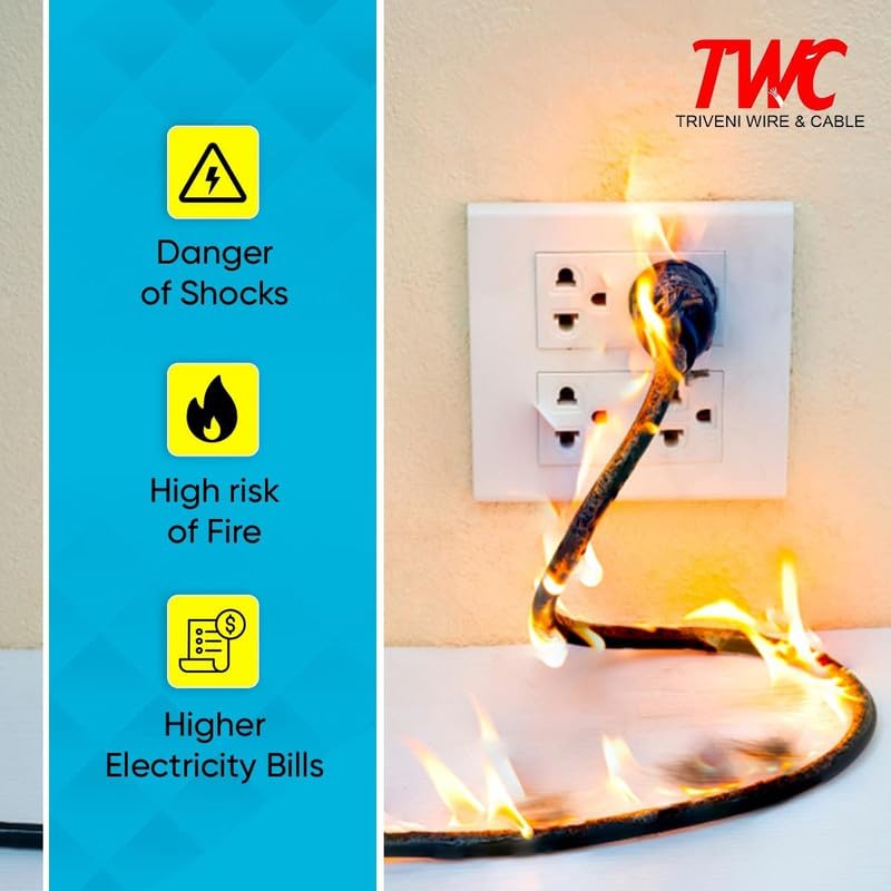 TWC Advance Single Core Electrical Wire Red 45 Meter 4 SQMM PVC electrical insulated copper wire Cable for Domestic Industrial Connection purpose Flame Resistant - Image 4