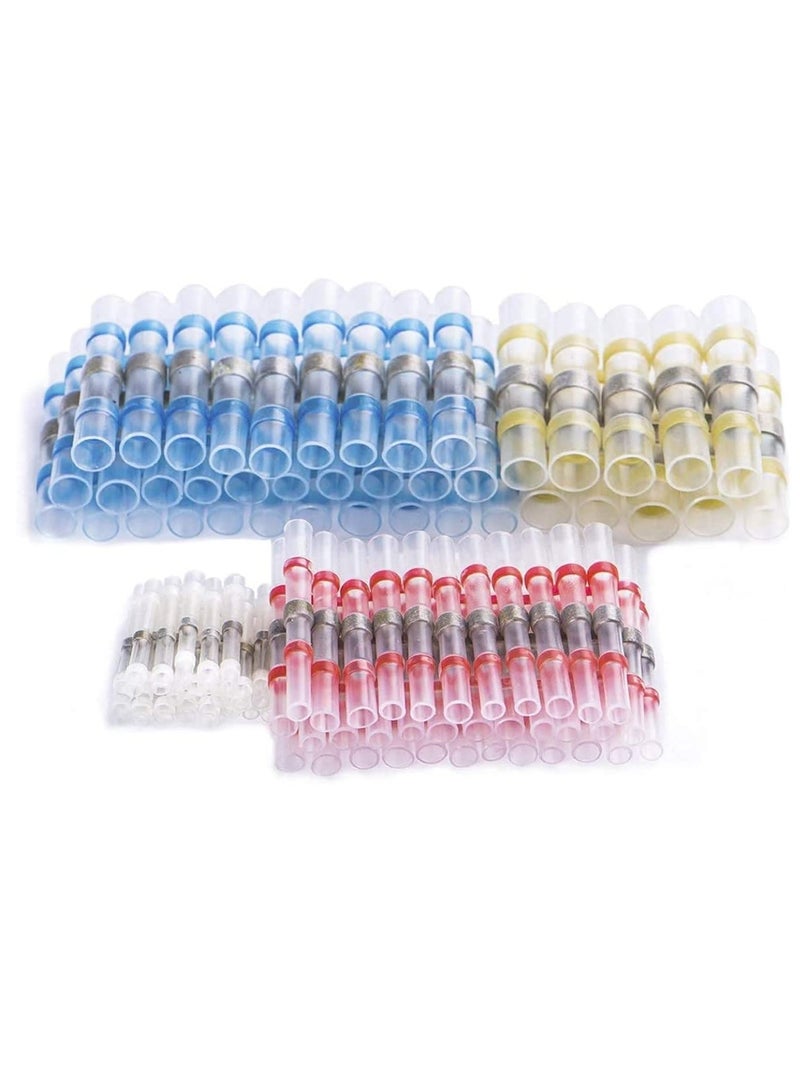 GUDOO 120 PCS Solder Seal Wire Connectors, Heat Shrink Connectors, Waterproof and Insulated Electrical Wire Terminals, Splice  - Image 2