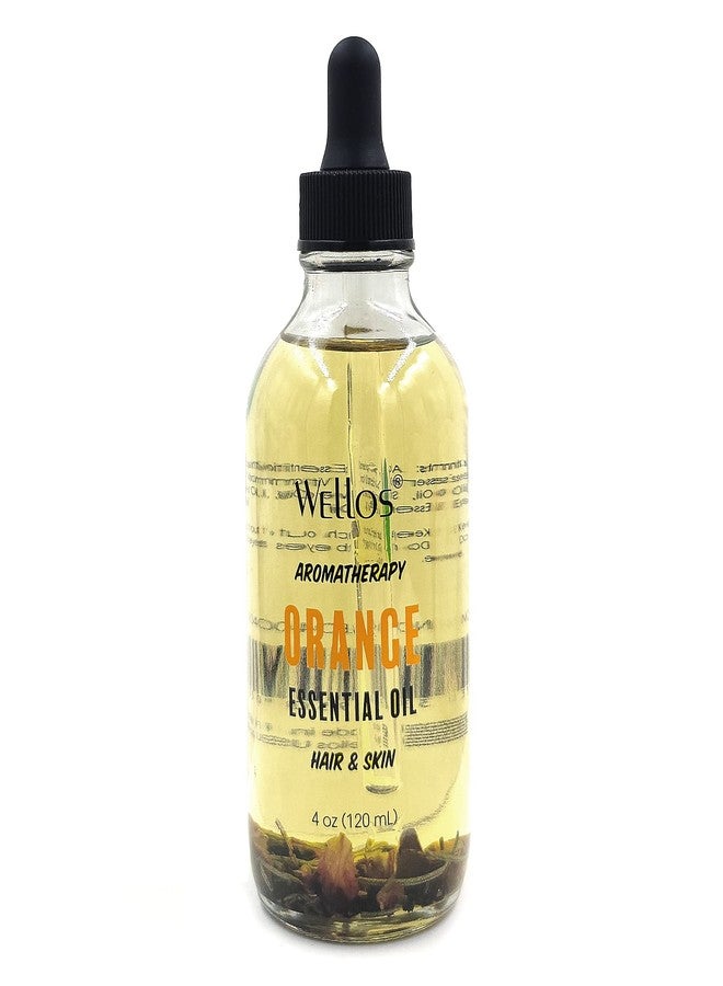 Wellos Aromatherapy Essential Oil for Hair & Skin (Orange), 4 fl oz(120ml) - Image 1