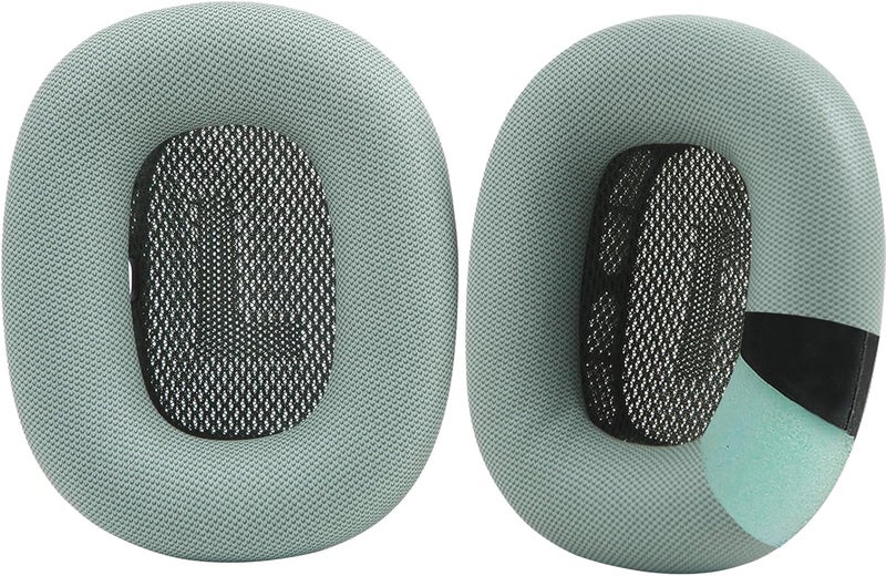 EARROCK Magnetic Ear Cushions for AirPods Max Silicone Ear Pads Replacement Ear Muffs EarCup Earpiece with Silica Gel, Protein Leather, Memory Foam Green, APMAX-17 - Image 1
